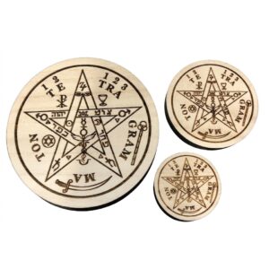 Tetragramatón 8cm madera