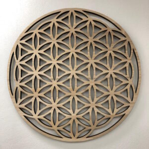 Flor de la Vida Tallada en Madera - Calado 75cm