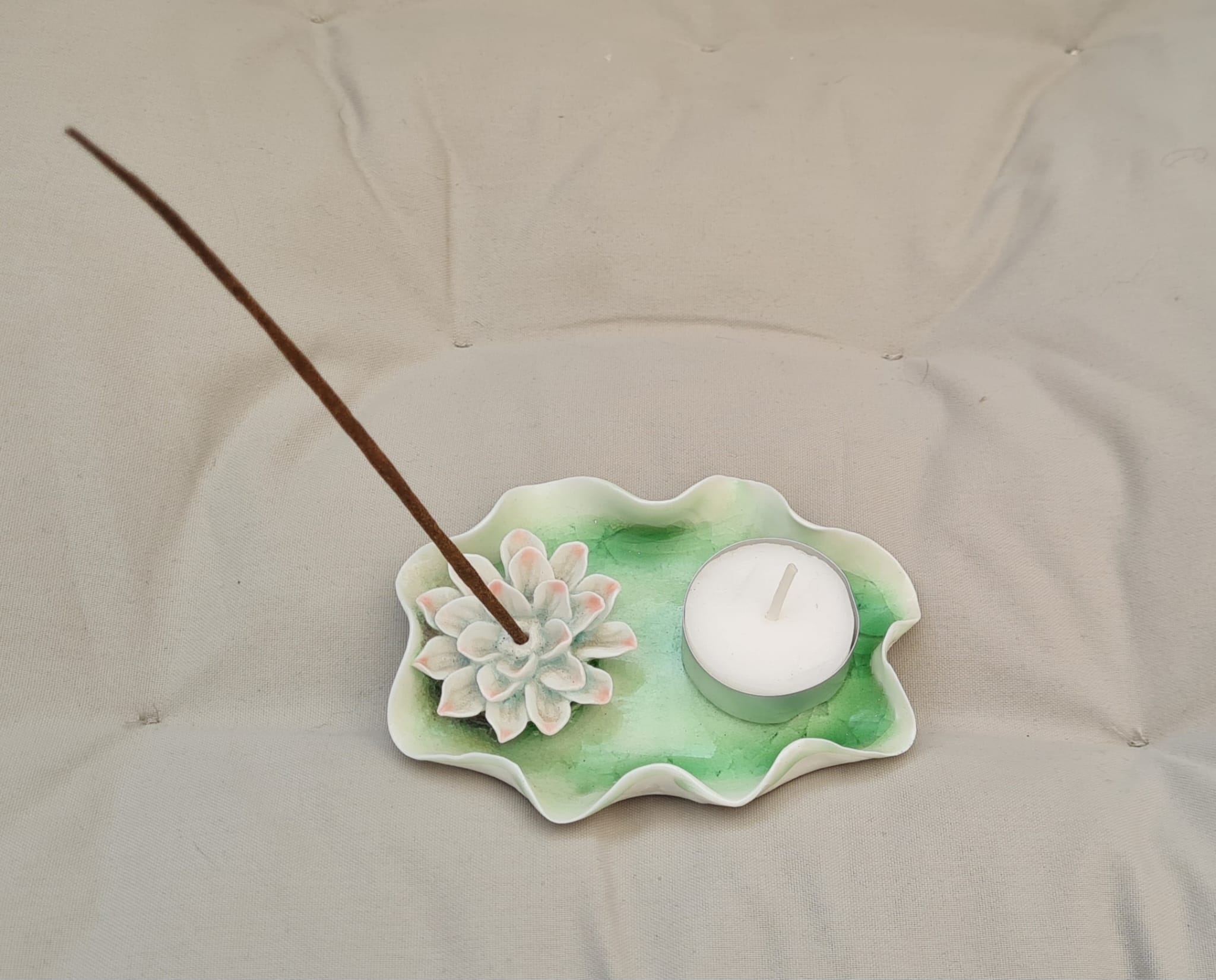 Incensario Varillas/Velas Cerámico