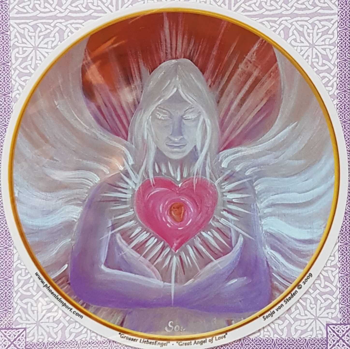 Pegatina Gran Angel del Amor 11,7cm