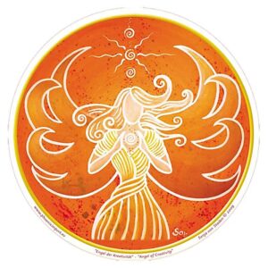 Pegatina Angel de la Creatividad 11,7cm