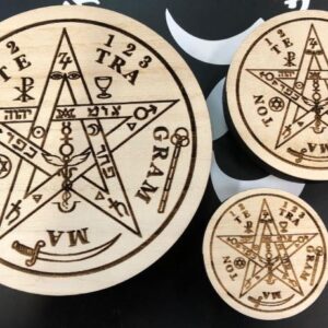 Tetragramatón 13cm madera