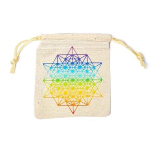 Bolsa Algodón Tetraedro 10x11cm