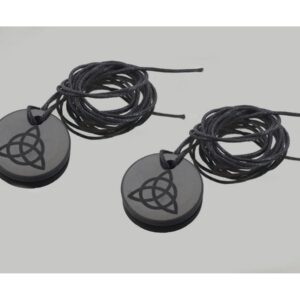 Colgante Circulo Triqueta Shungita 30mm