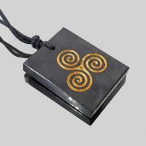 Colgante Rectangulo Triscal Shungita 25mmX35mm