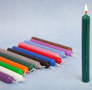 Vela corta Verde oscuro 11,5x1,7cm