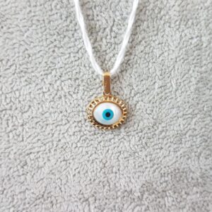 Colgante Ojo Turco Acero Dorado