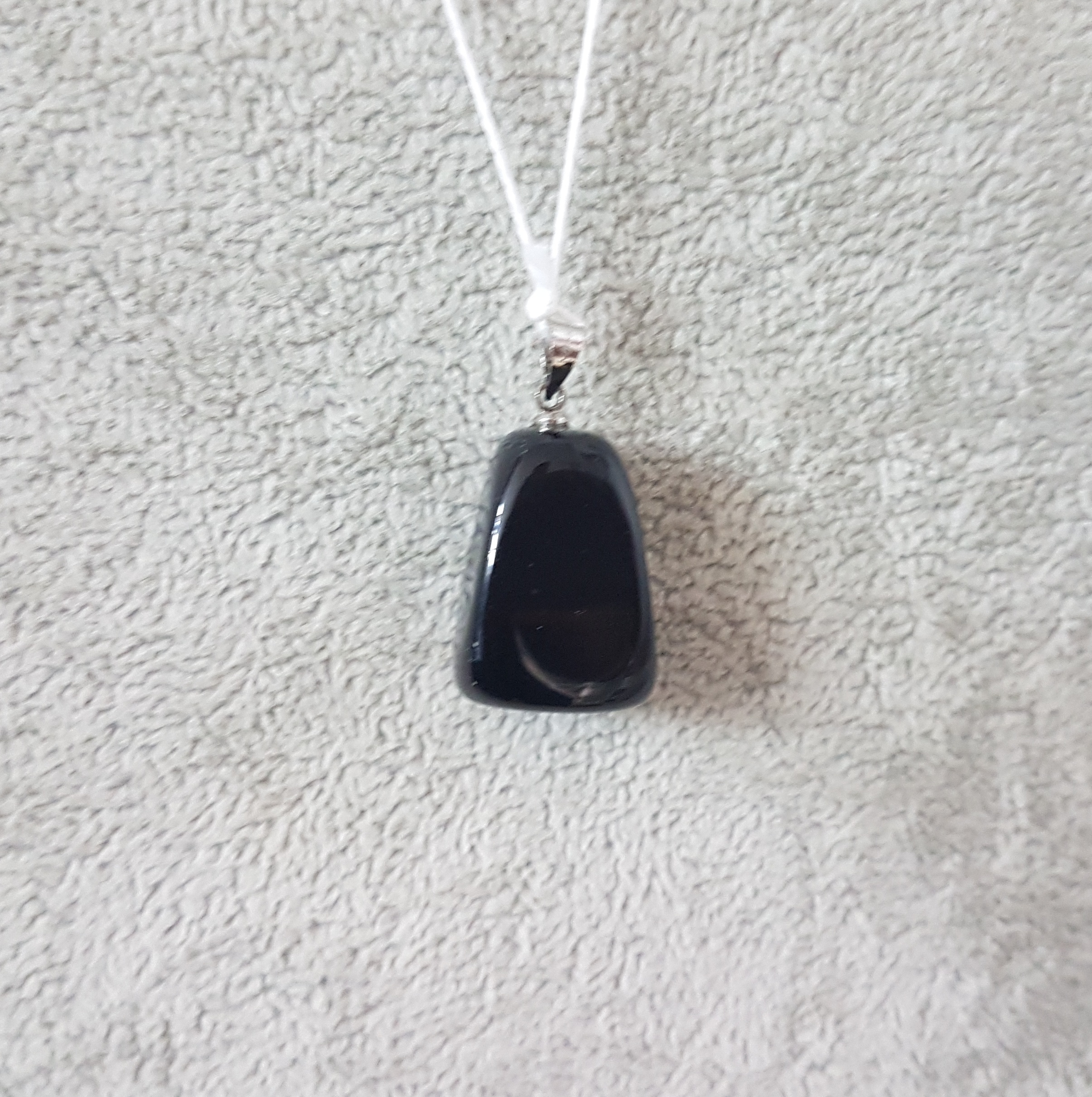 Obsidiana Negra Colgante Rodado